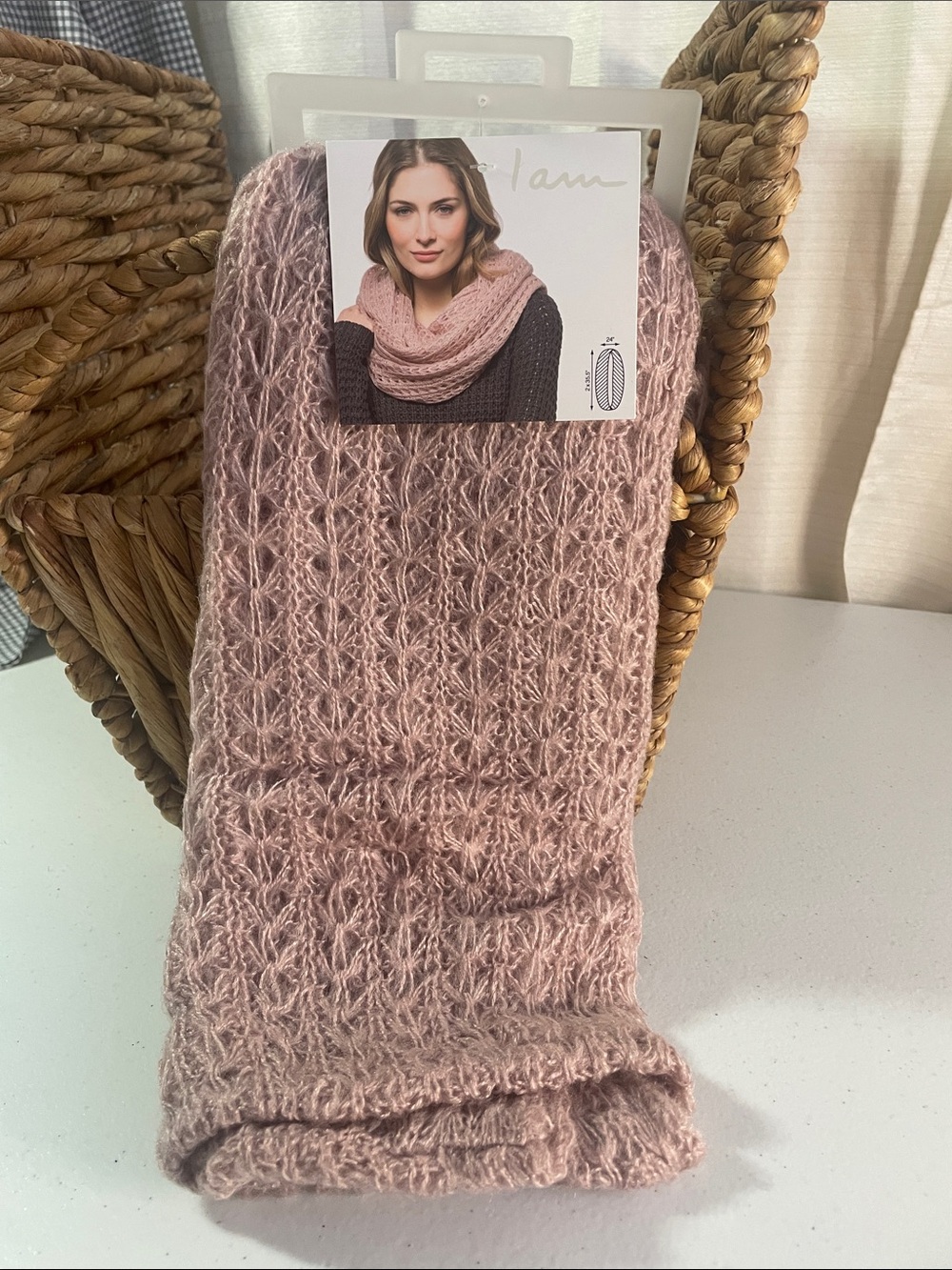 Kohl's Dusty Rose Knit Infinity Scarf
